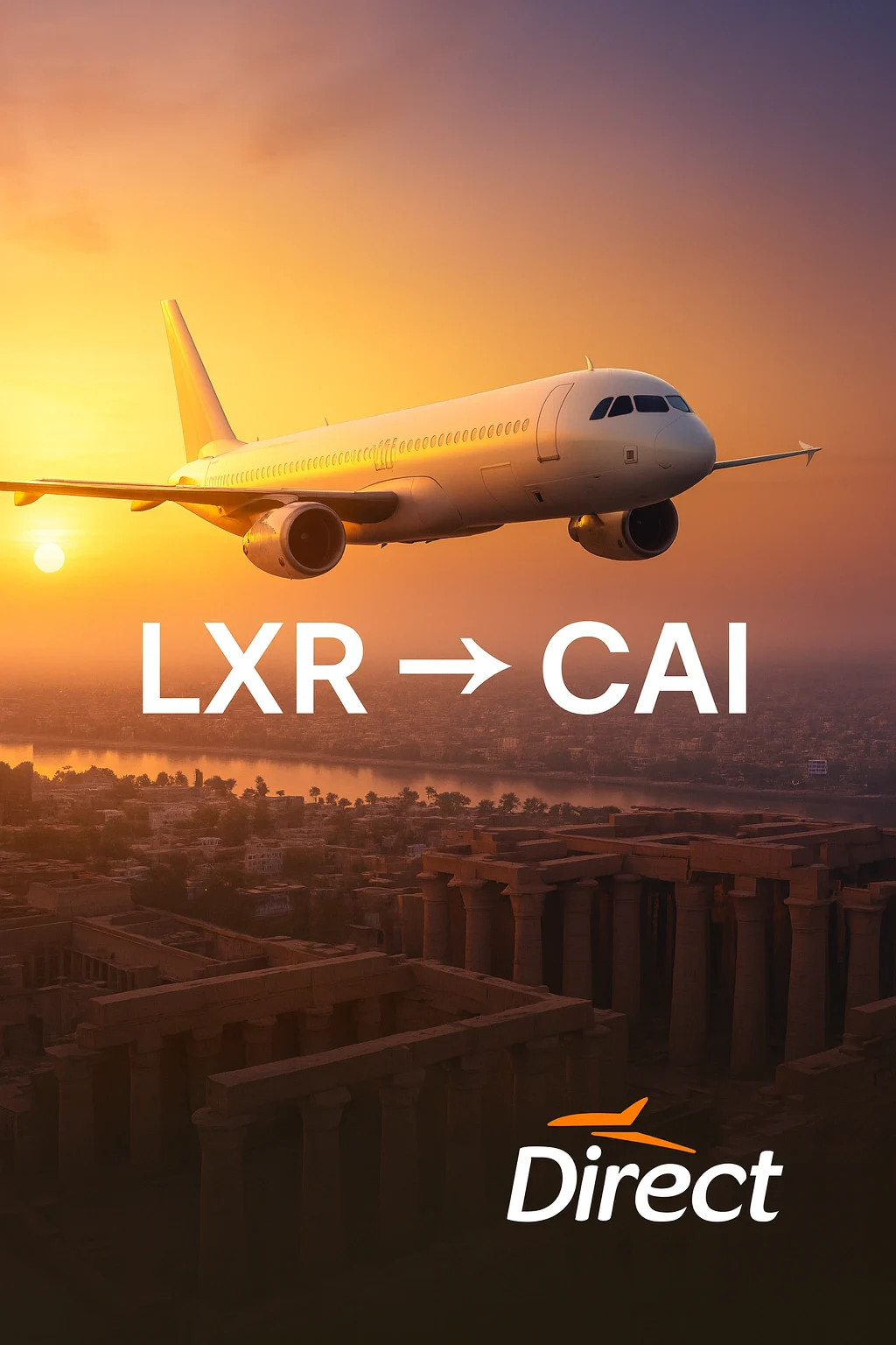 حجز طيران من الأقصر إلى القاهرة