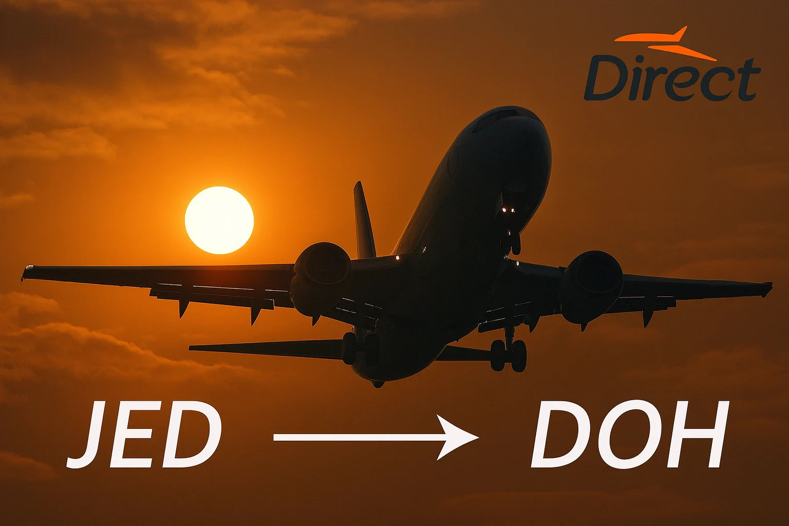 حجز طيران من جدة إلى الدوحة