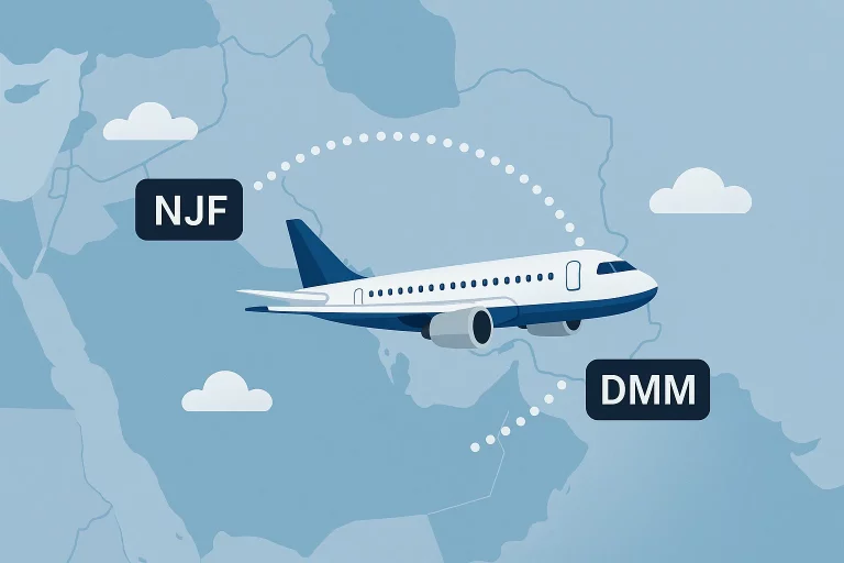 حجز طيران من النجف إلى الدمام