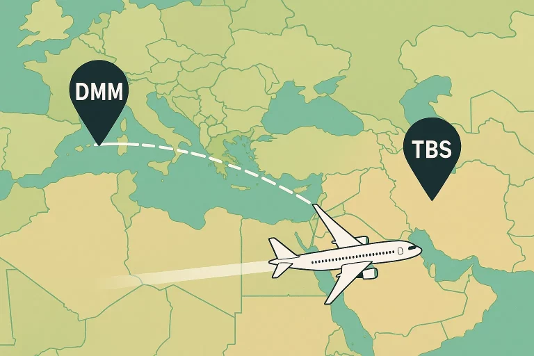 حجز طيران من الدمام إلى تبليسي
