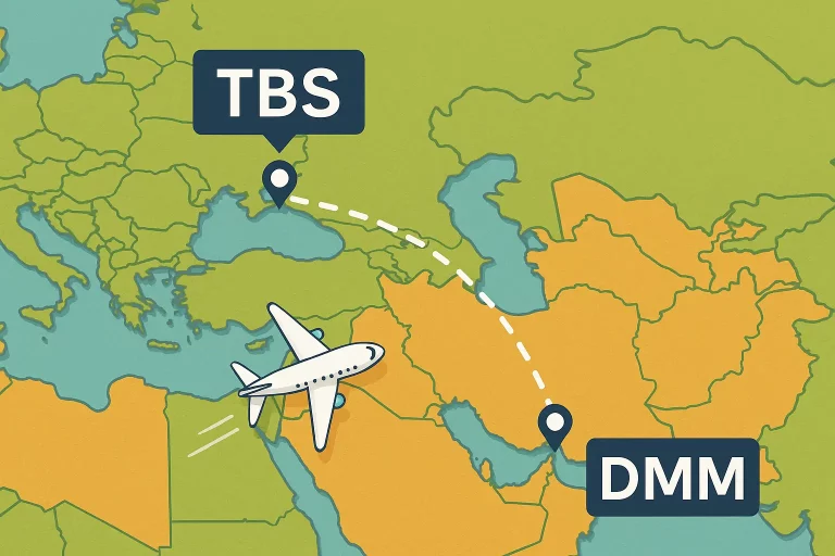 حجز طيران من تبليسي إلى الدمام