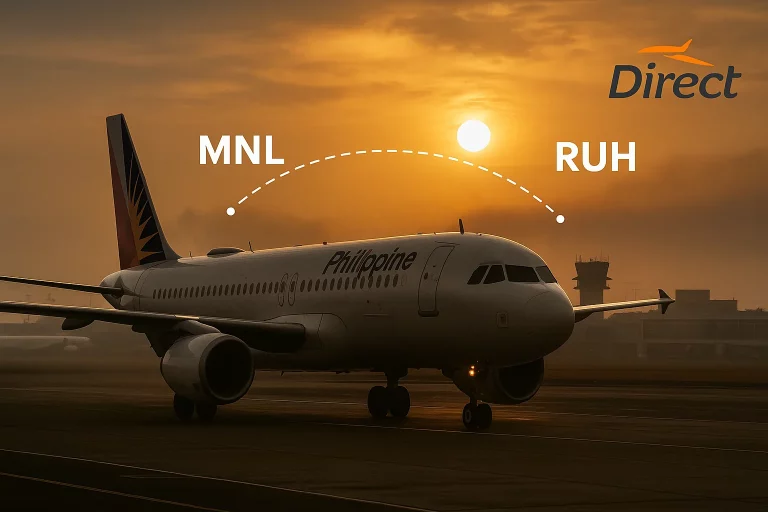 حجز طيران من الفلبين إلى الرياض